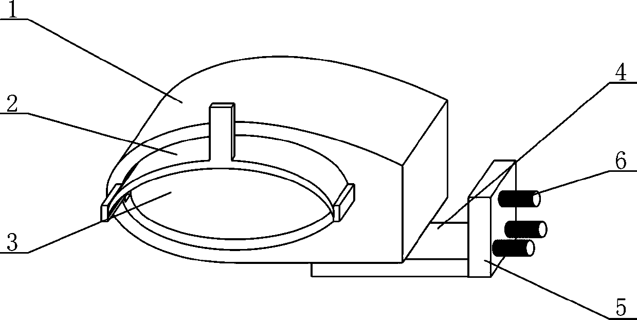 Retractable power supply locomotive rainproof outside rear-view mirror