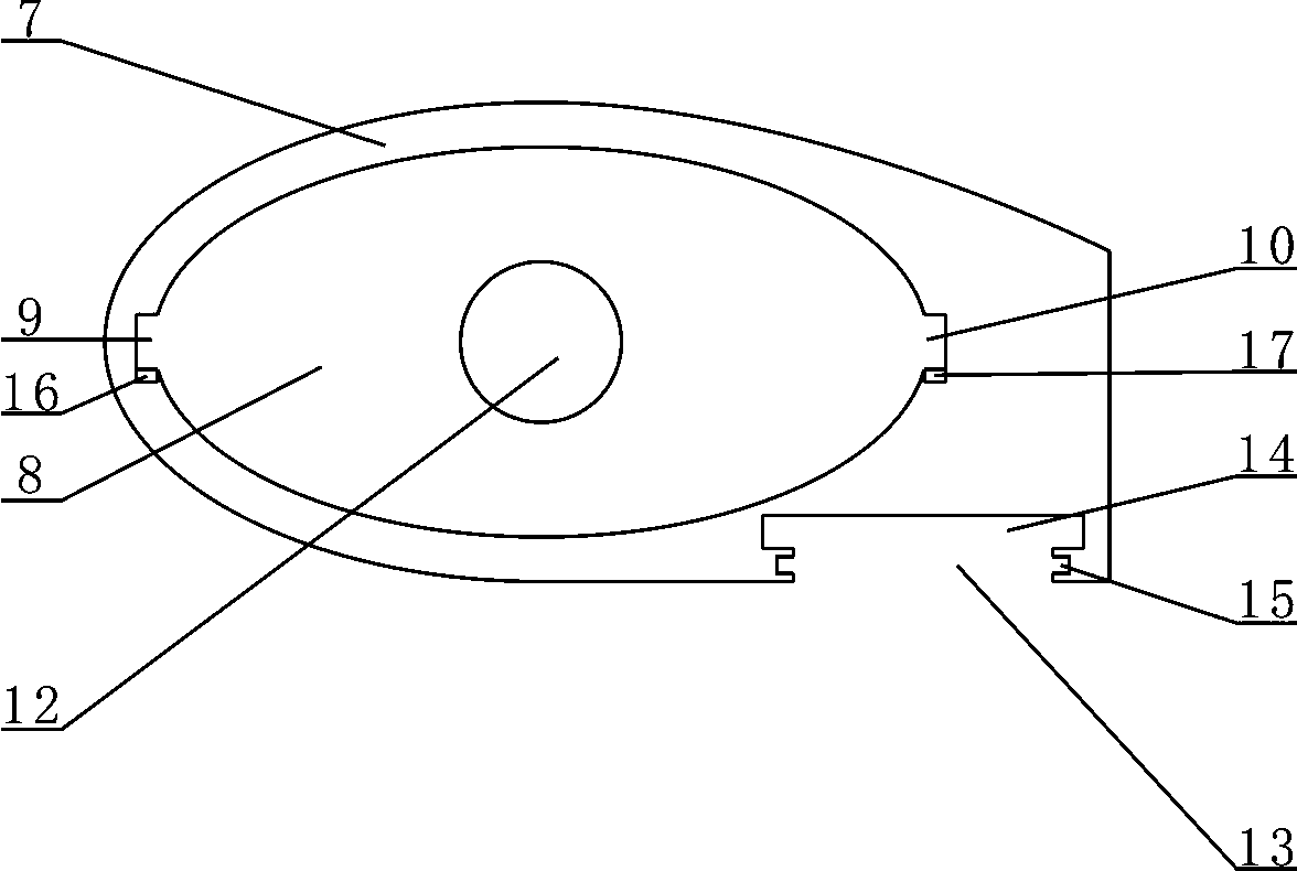 Retractable power supply locomotive rainproof outside rear-view mirror