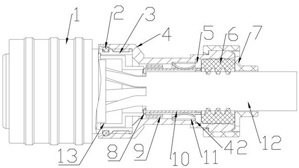 Cable assembly, connector assembly and connector accessories thereof