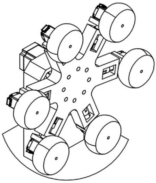 Rapid grinding device for ends of steel pipes of different pipe diameters