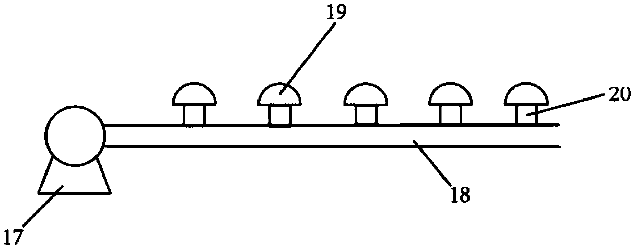 Aeration apparatus for biodegradation treatment of sewage