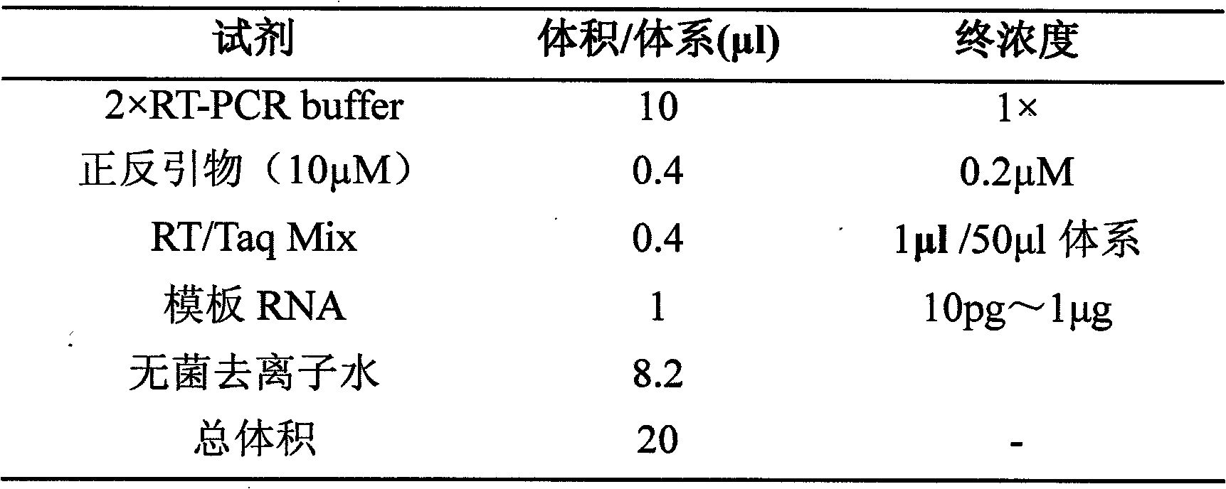 RT-PCR (Reverse Transcription-Polymerase Chain Reaction) detection kit and method for prawn infective muscle necrosis virus by one-step process