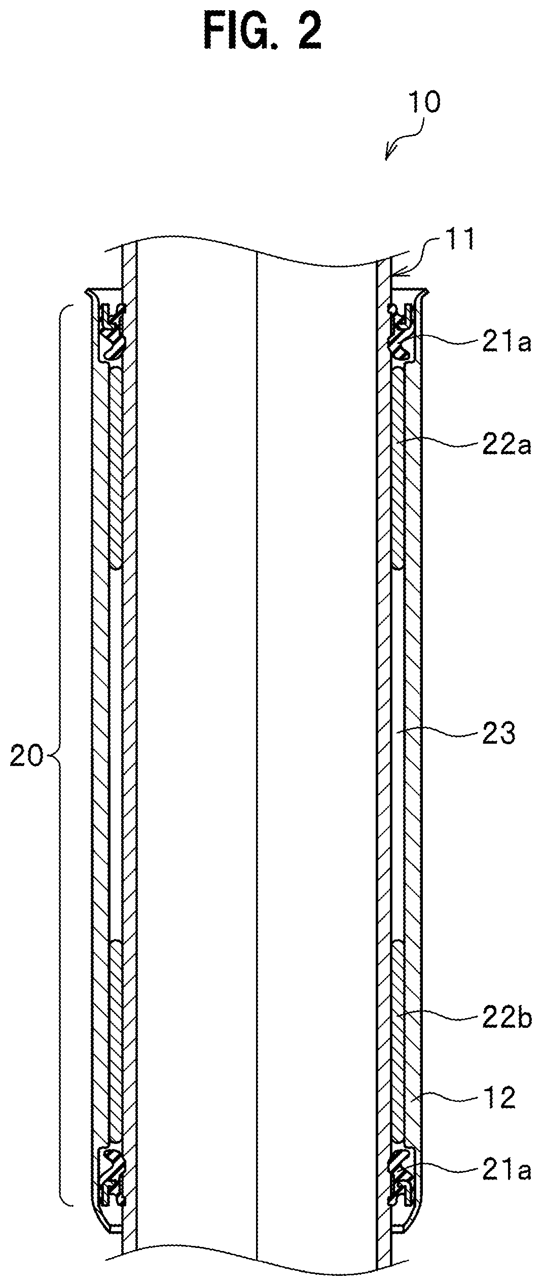 Vibration damping device of inverted structure