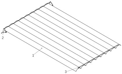 Composite material thin shell plane folding and unfolding device and folding and unfolding method