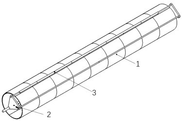 Composite material thin shell plane folding and unfolding device and folding and unfolding method