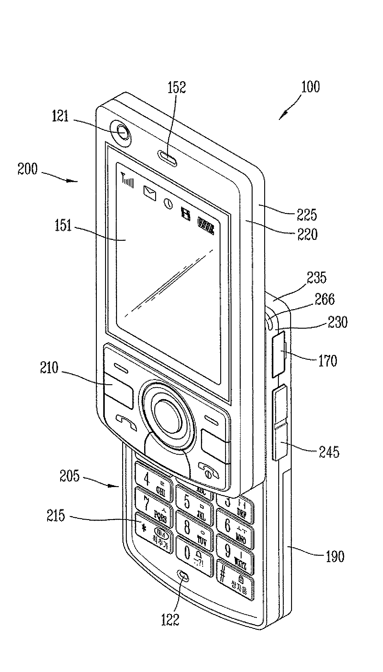 Mobile terminal and method for displaying menu thereof