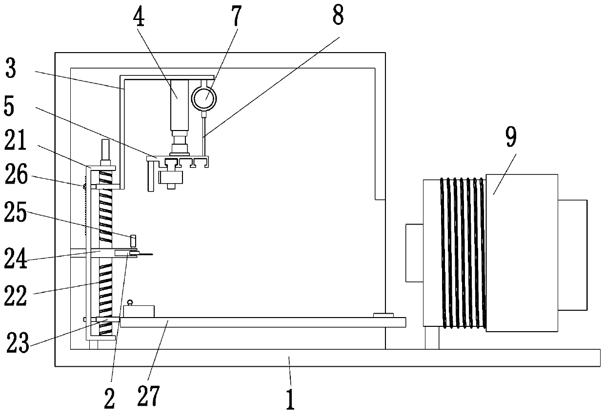 Pressure detection system after high-pressure rubber tube production