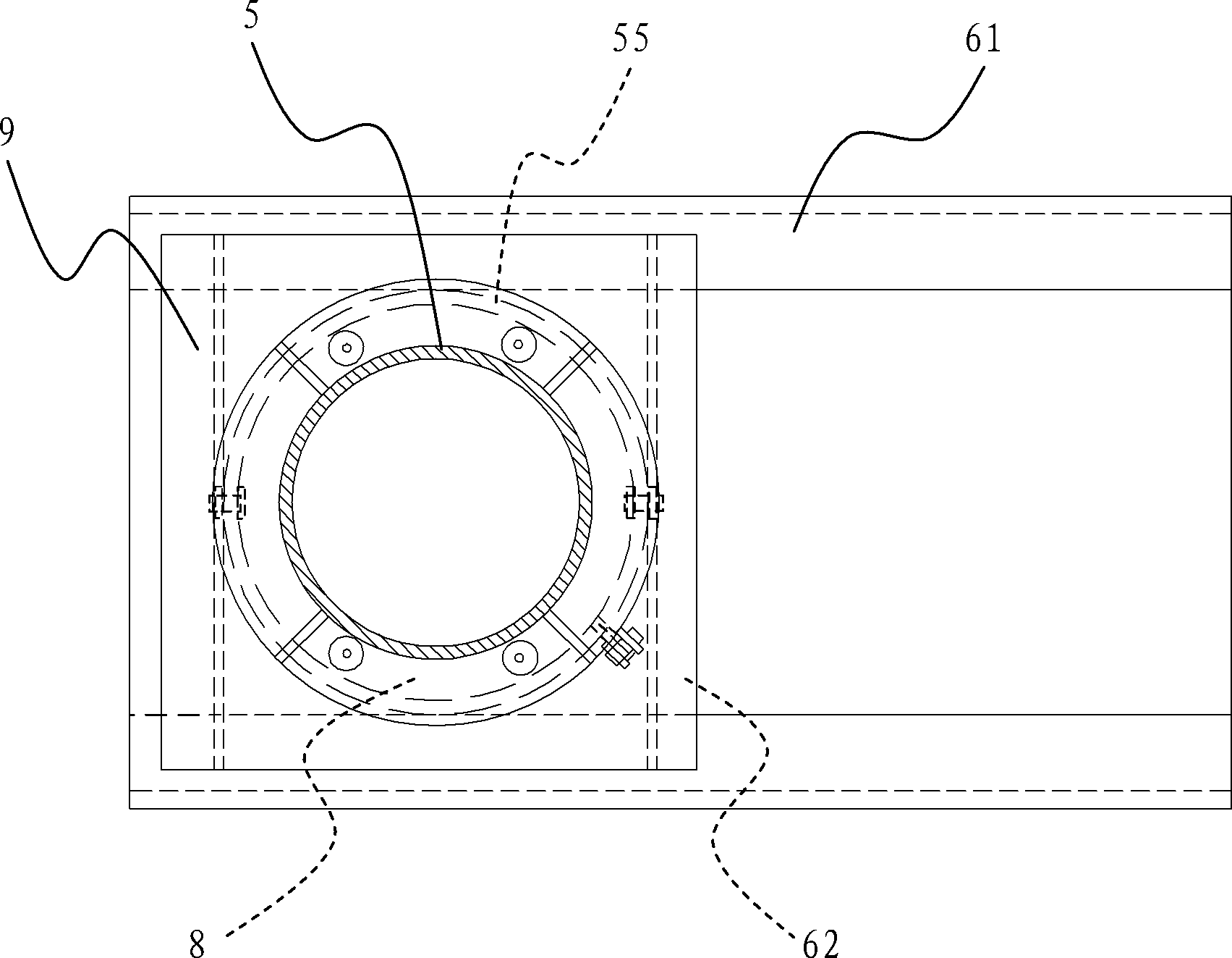 Extra-deep downward concrete pumping system