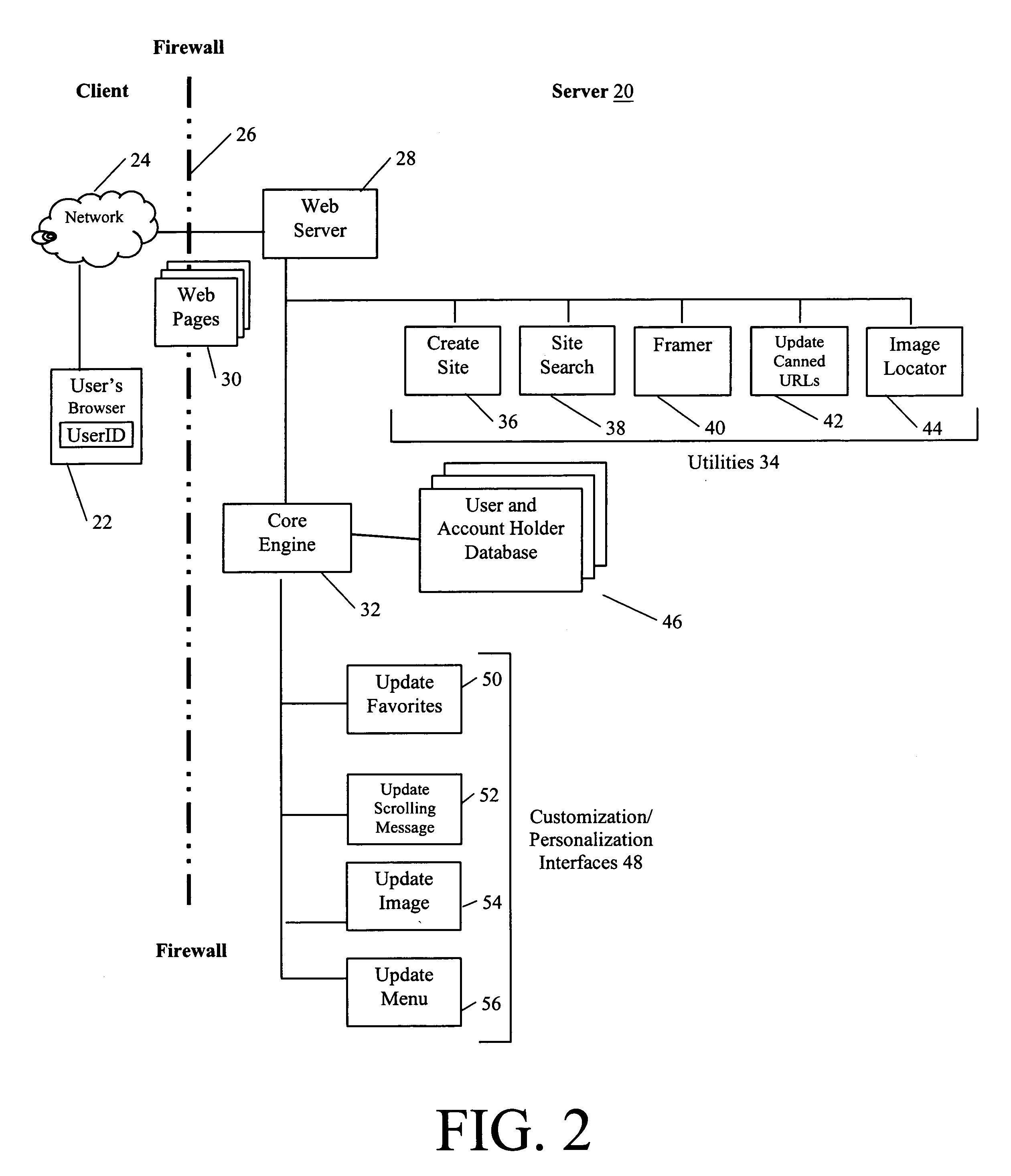 System and method for providing a customizable web portal service