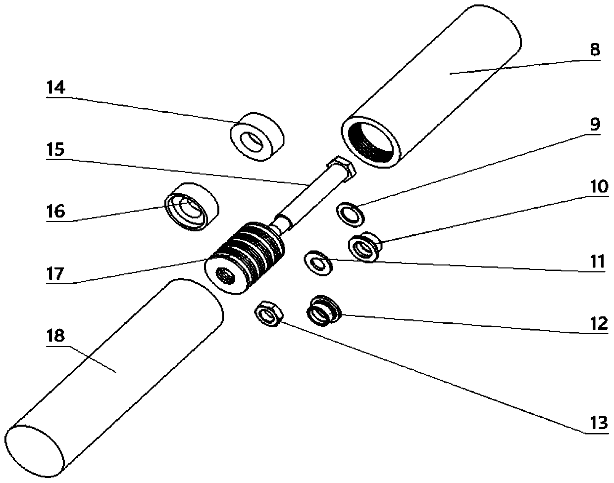 Airplane landing gear with anti-buffeting device