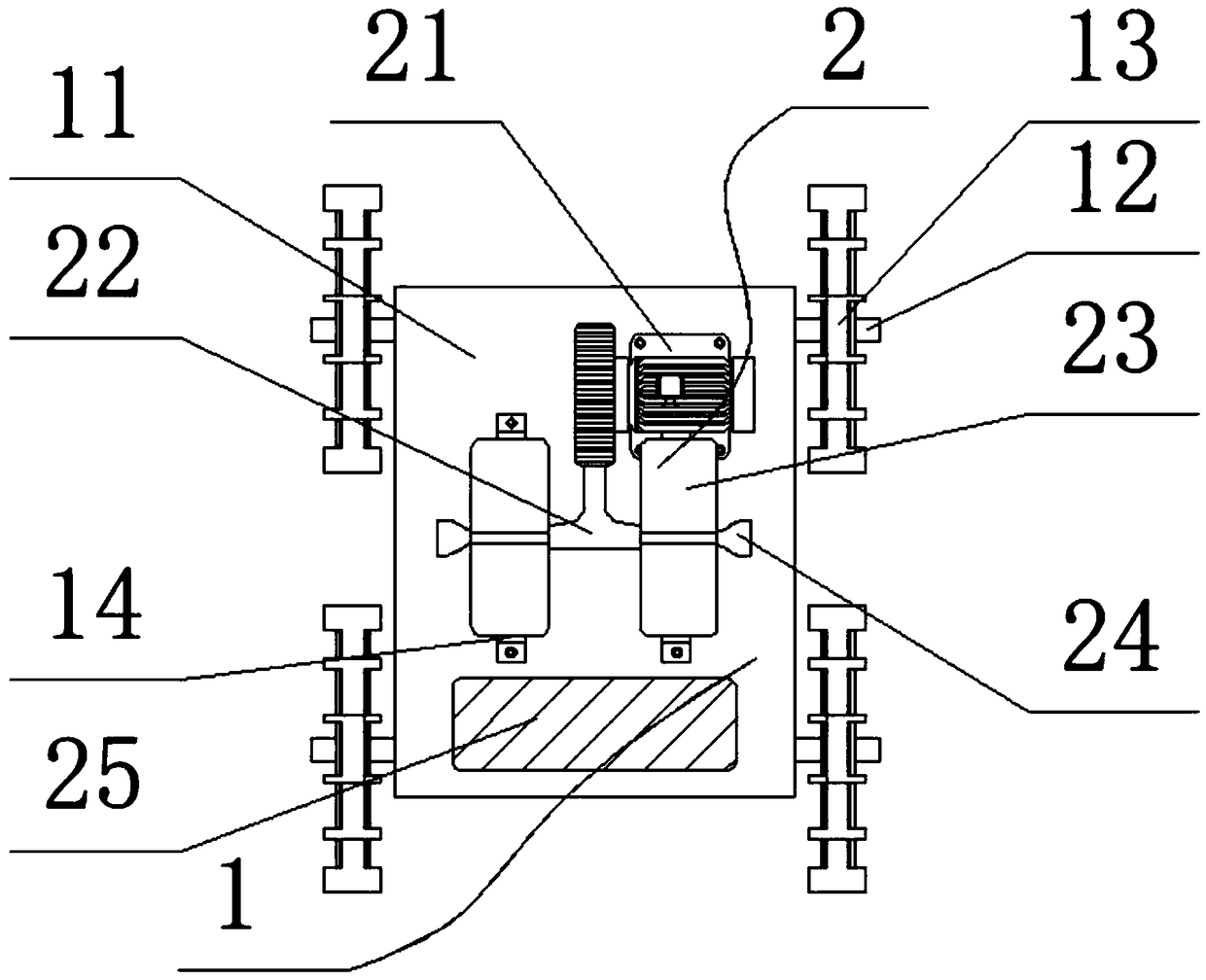 Bidirectional pneumatic seedling throwing machine