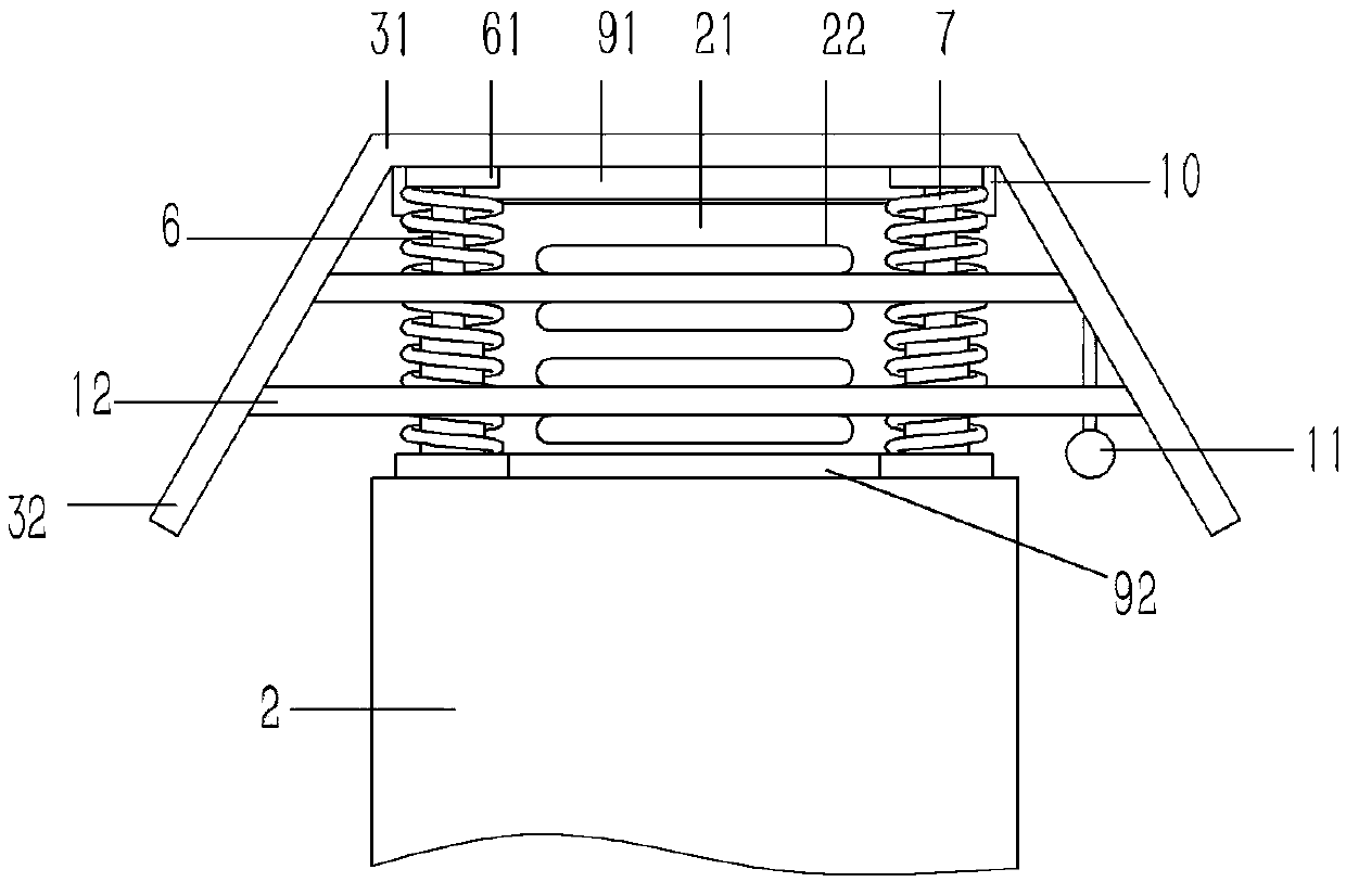 Improved protection structure for outdoor electric cabinet