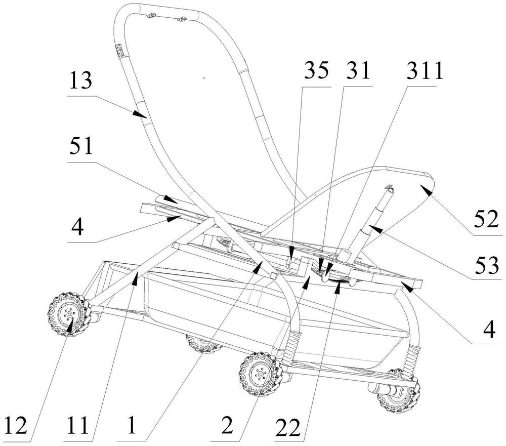 Multifunctional baby carriage