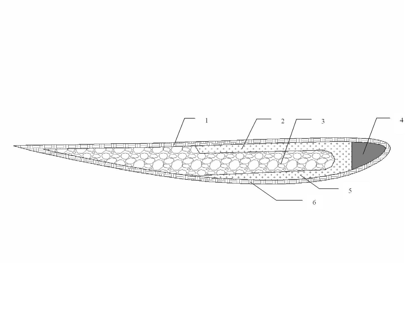 Composite rotor blade for unmanned helicopter and manufacturing method thereof