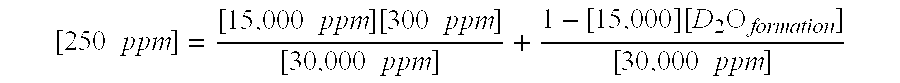 Method to determine the concentration of deuterium oxide in a subterranean formation