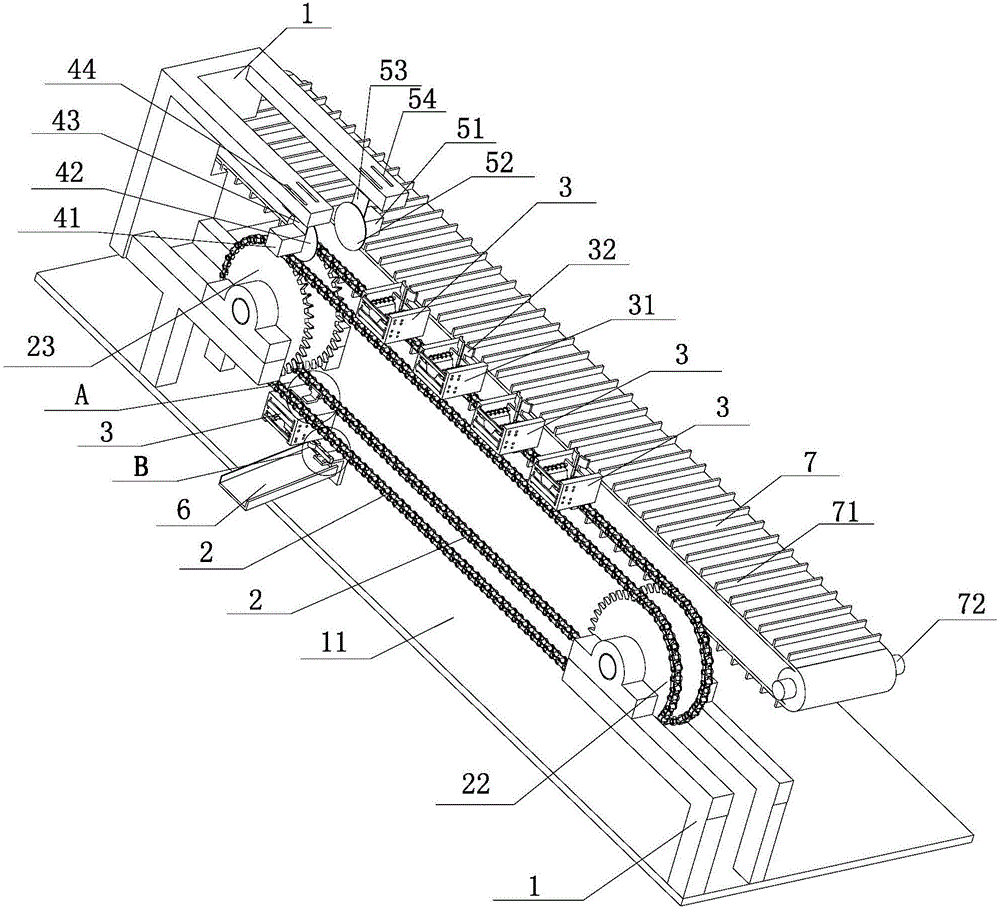 Garlic root hair and stem integrated cutting device