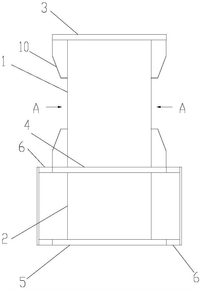 Fixing end of steel support