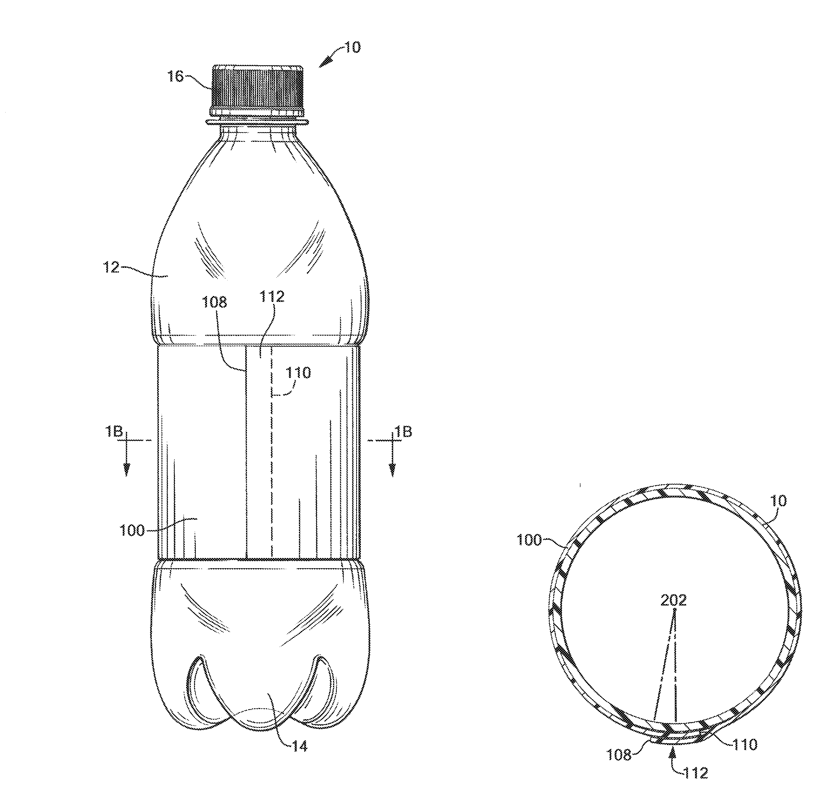 Methods for improving securement of labels to containers