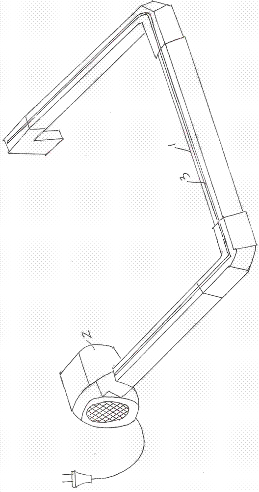 Cooking bench air curtain