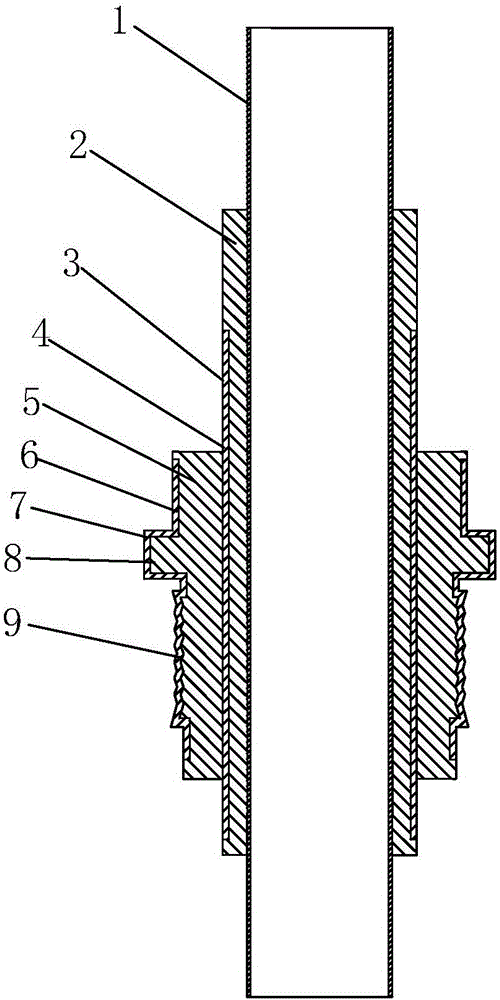 Gas conduction or liquid conduction easy plugging power supply male joint and power supply female joint jointed with same