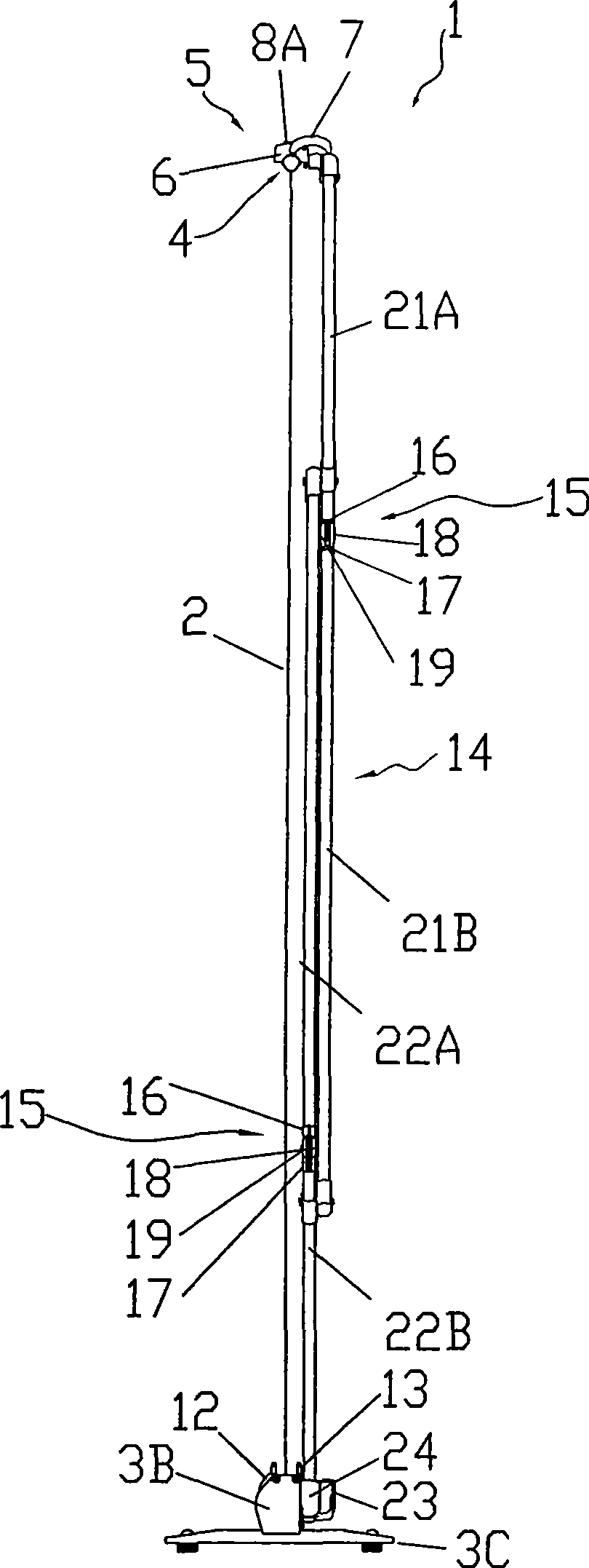 Portable self-supporting manual-lifting screen