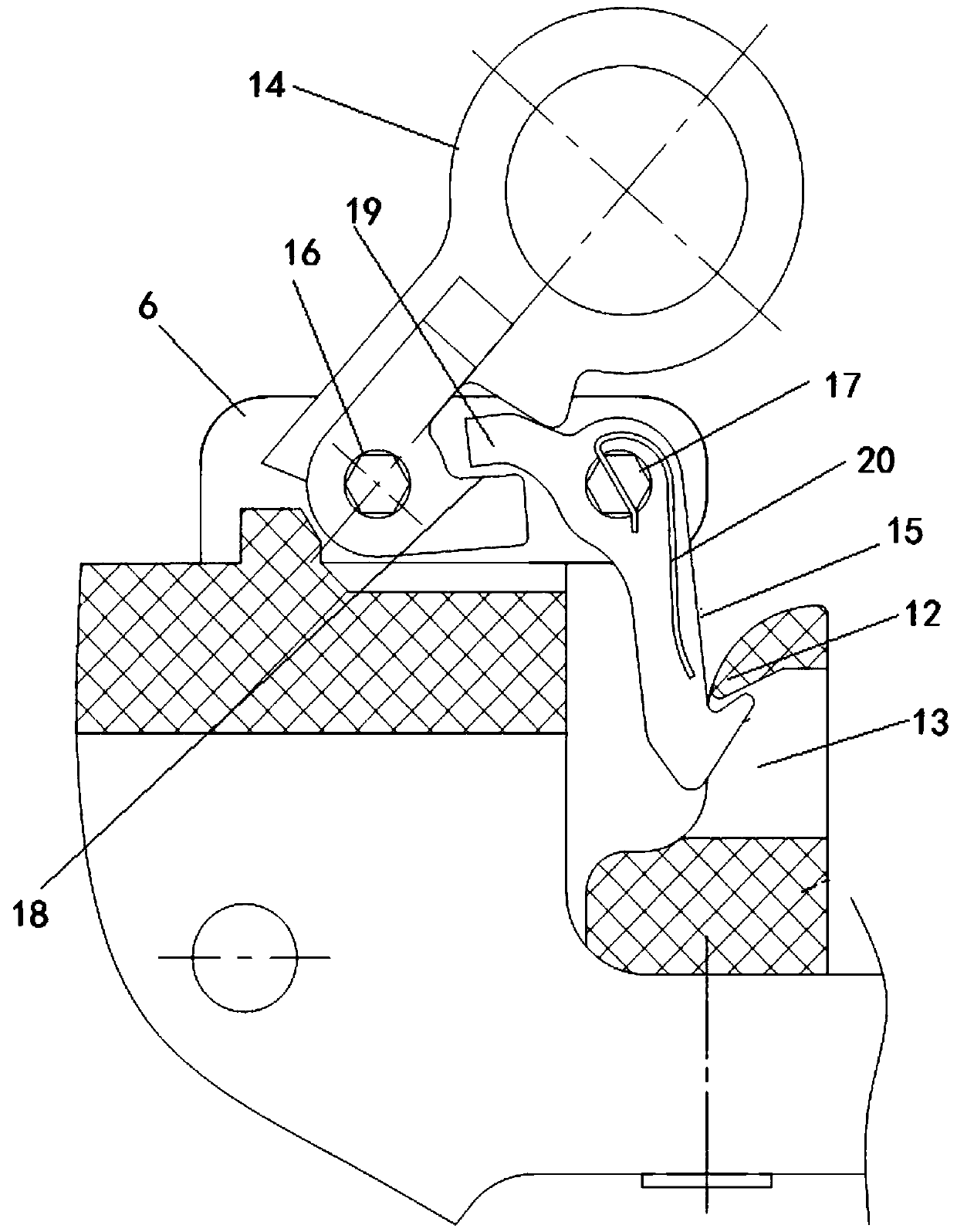 Novel double-column vertical open type outdoor high-voltage AC disconnecting switch