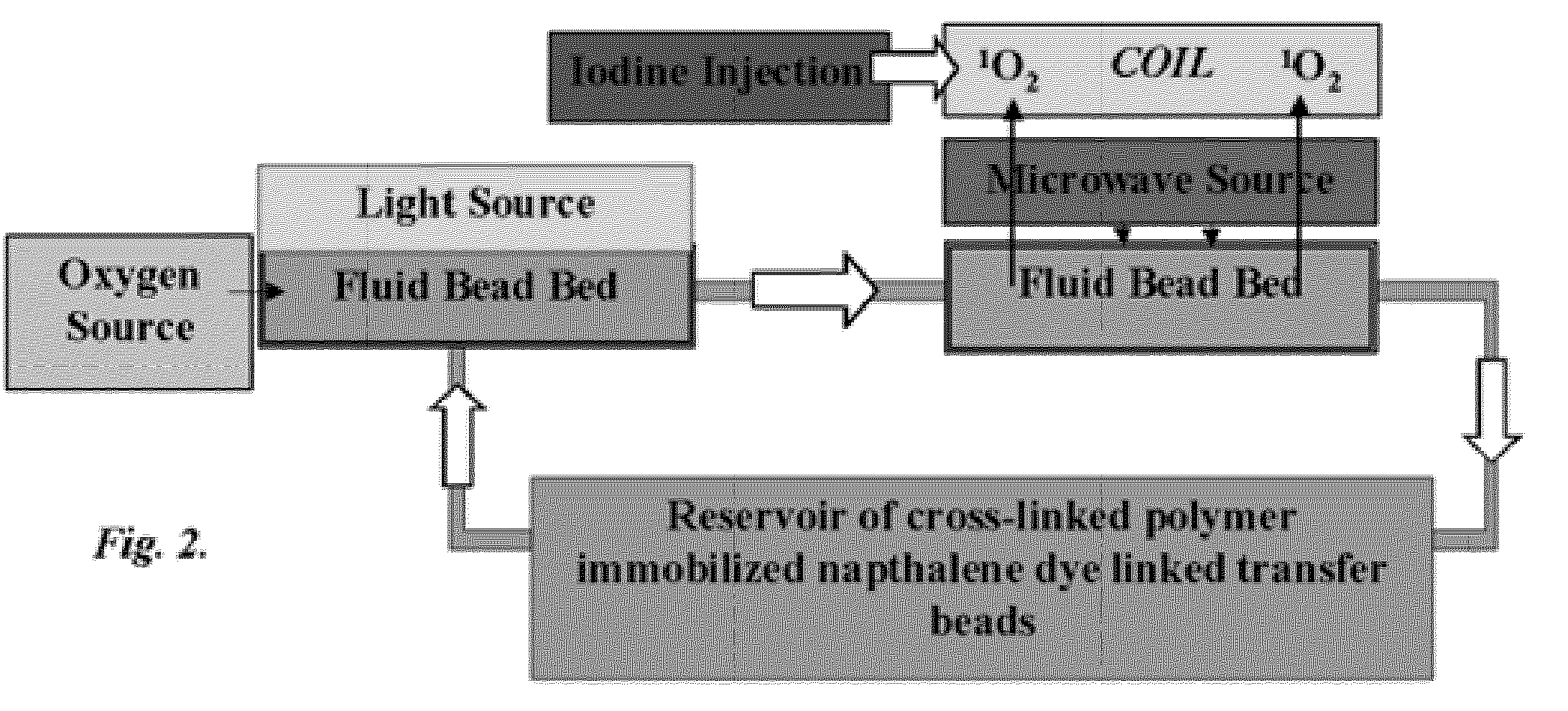 Irradiated fluid bed reactor