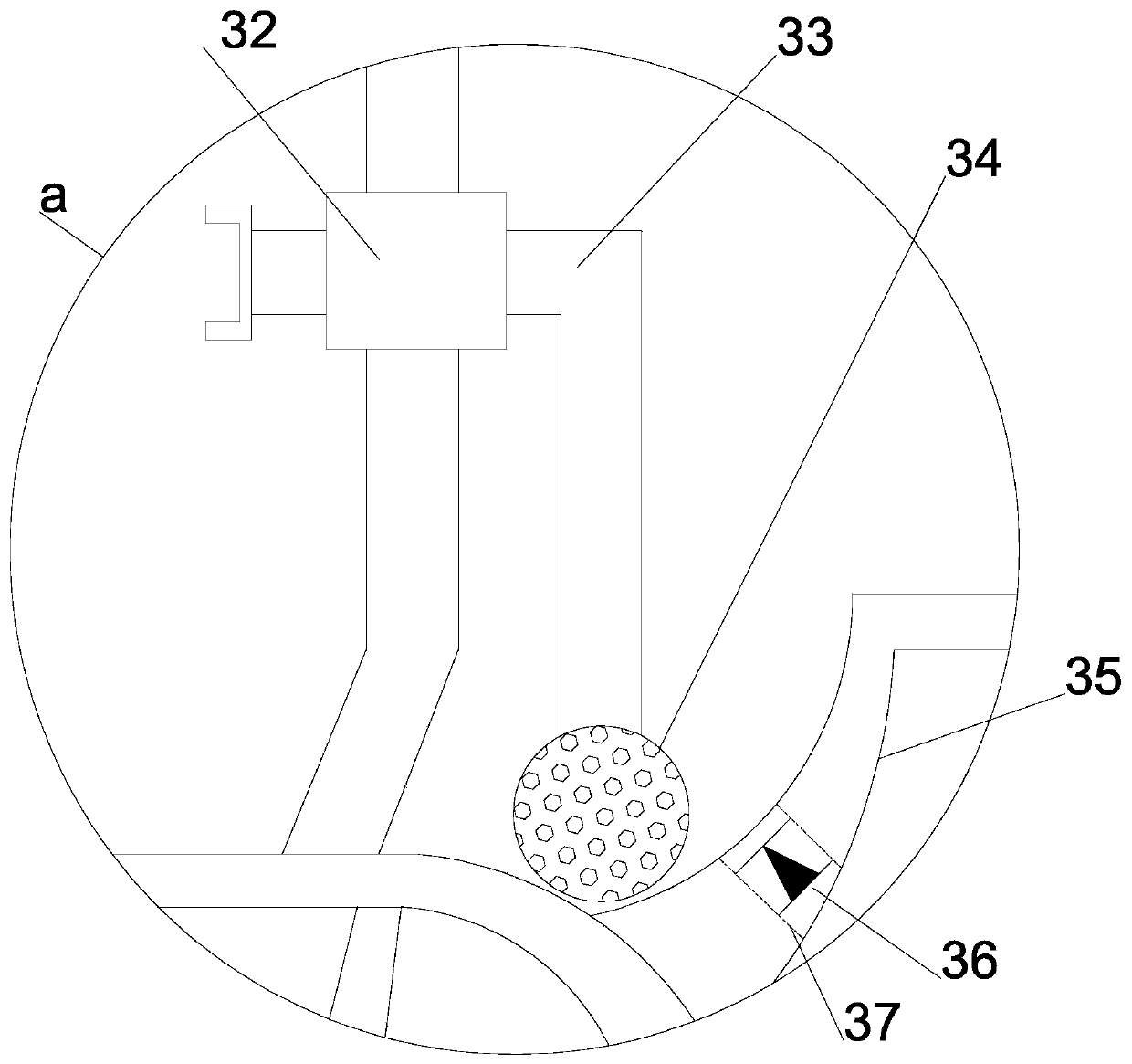 Bidirectional air draft type dust removal device