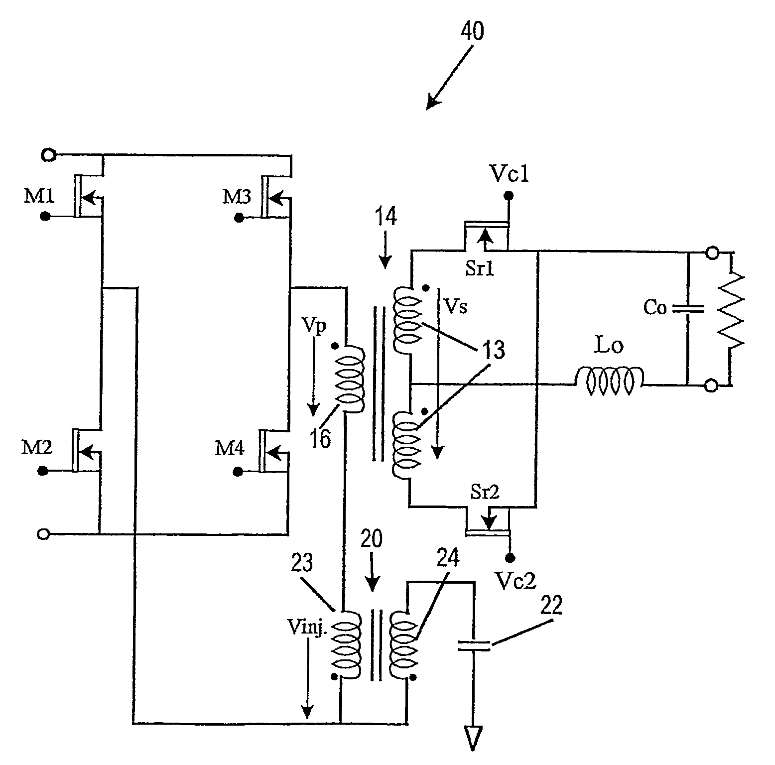 Soft switching converter using current shaping