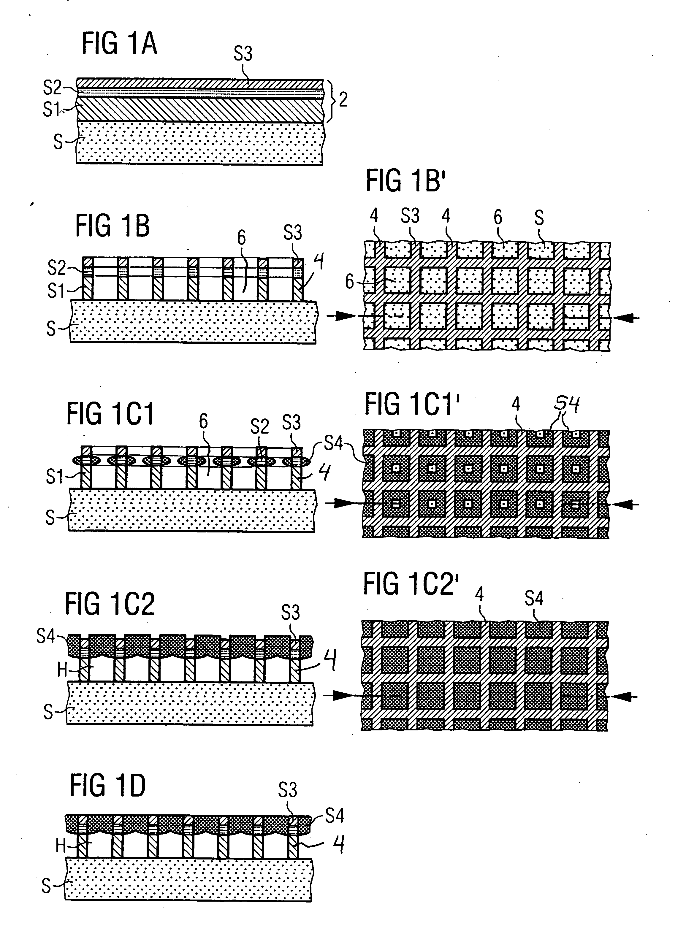 Method for fabricating microstructures and arrangement of microstructures