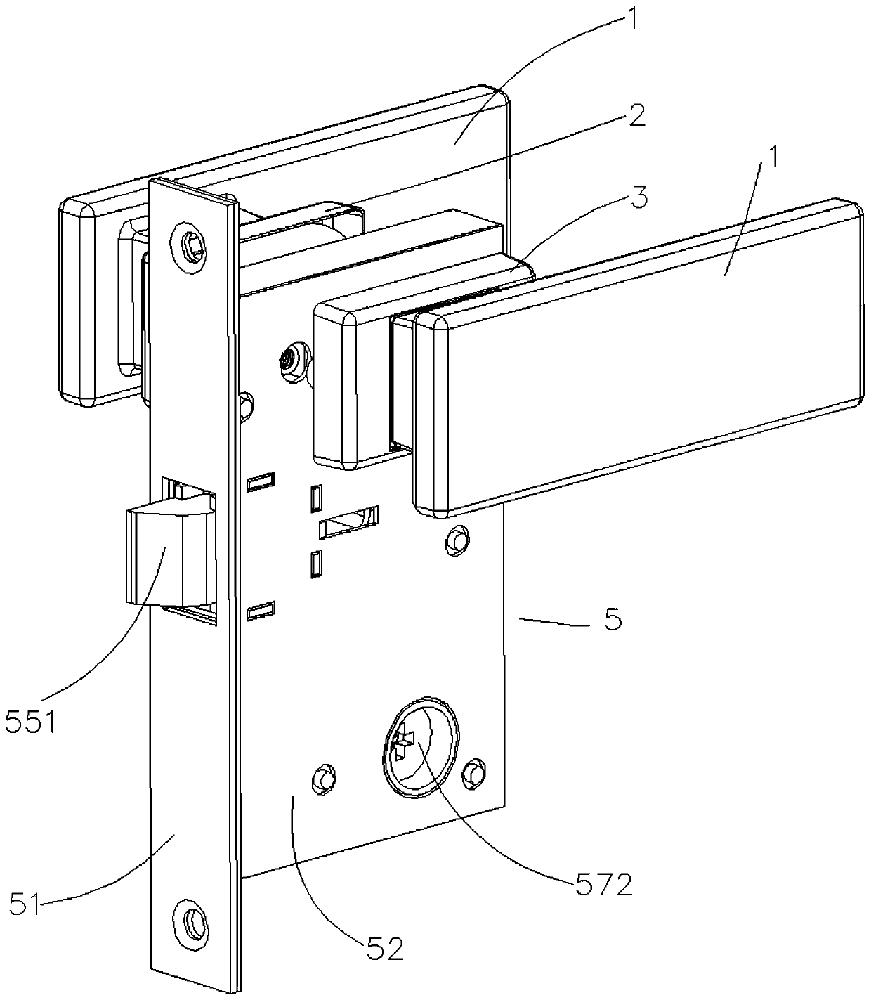 Push-pull door lock