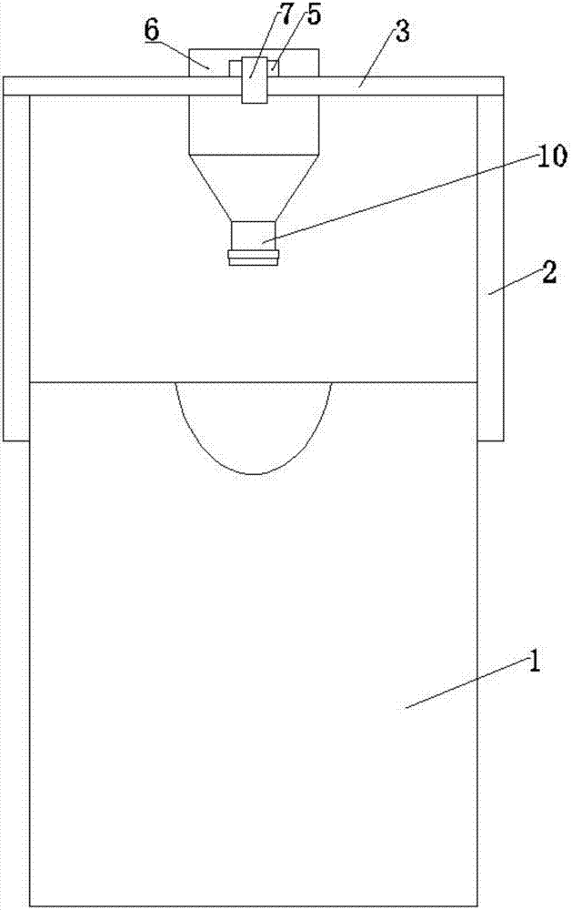 High-end casting following inoculation treatment device