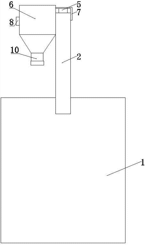 High-end casting following inoculation treatment device