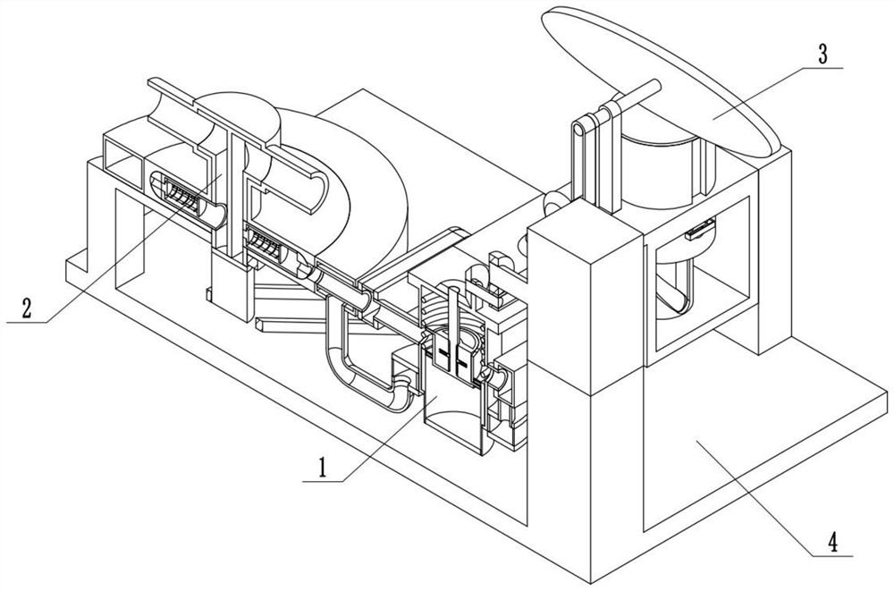 Breathing machine with return air treatment function