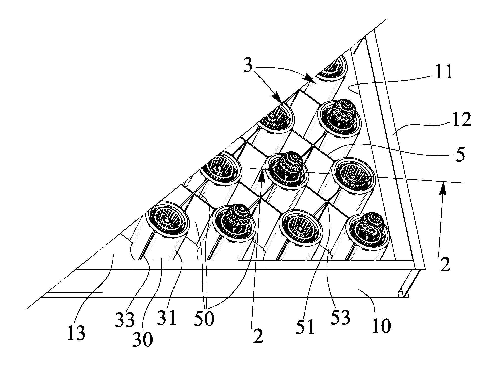 Acoustic absorbing combination