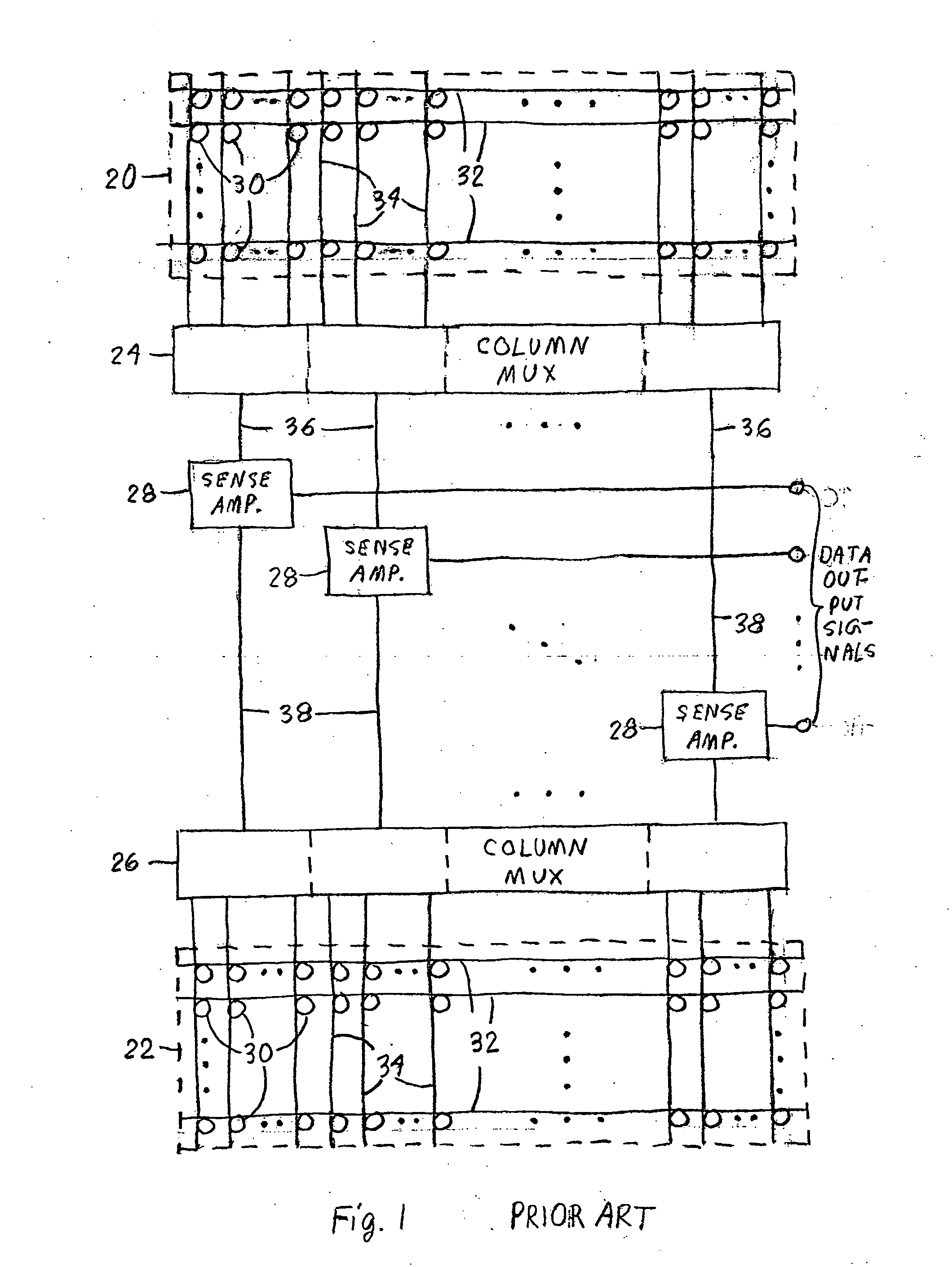 Electronic memory having impedance-matched sensing