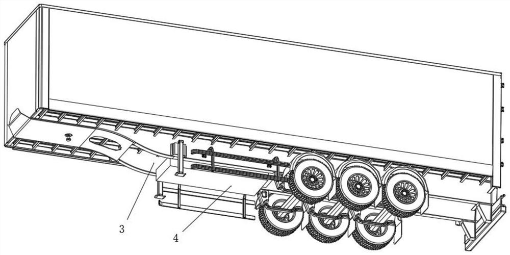 Method for transporting semitrailer carriage special for full-load logistics