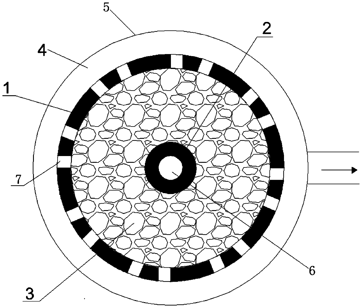 Ecological bed for pretreating coking wastewater