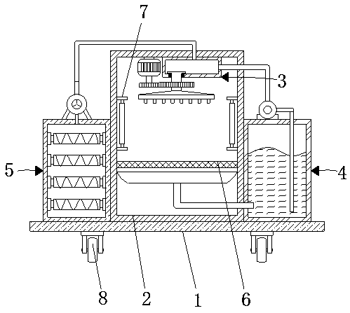 Japanning equipment for processing of bamboo chopsticks