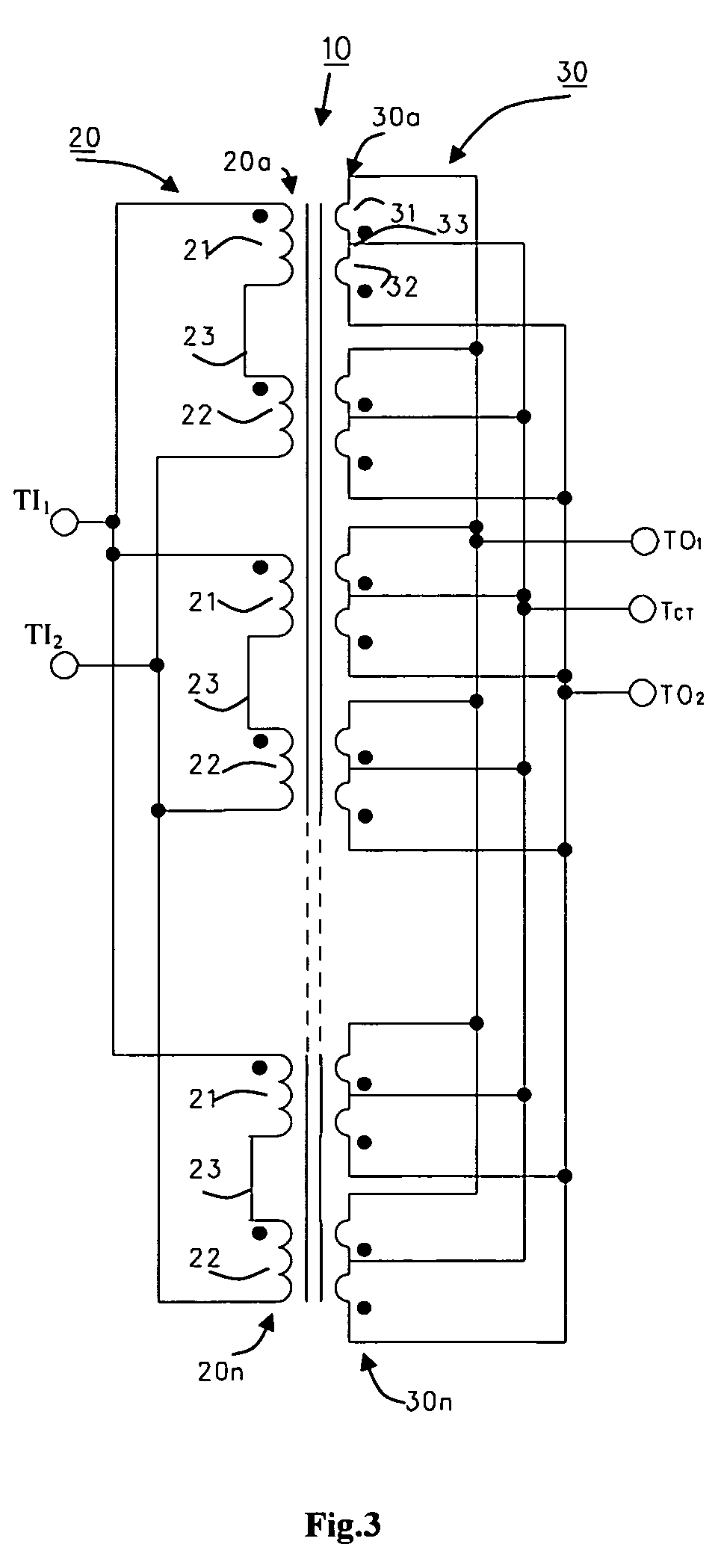 High-current electrical coil, and transformer construction including same