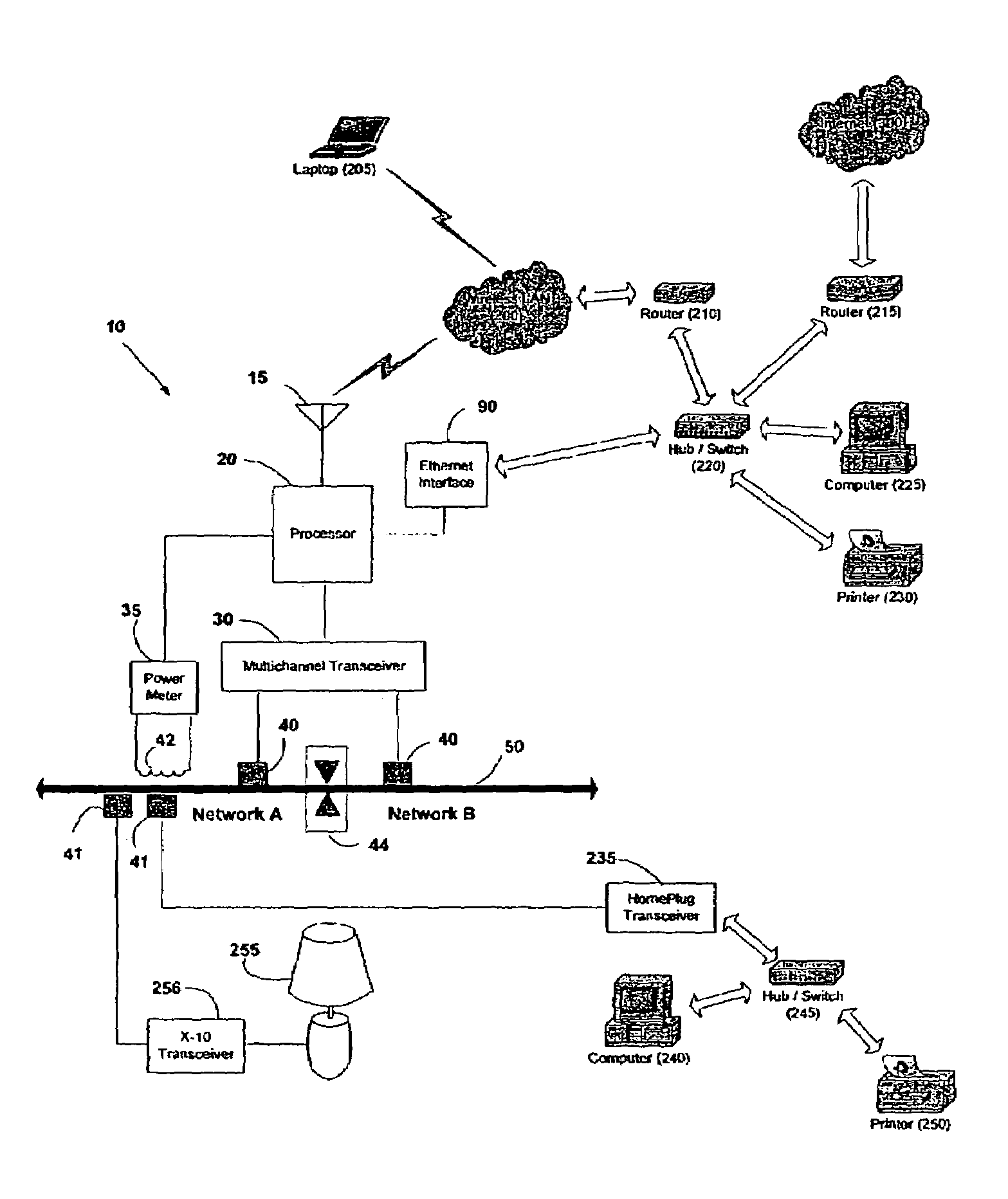 Electrical power metering system