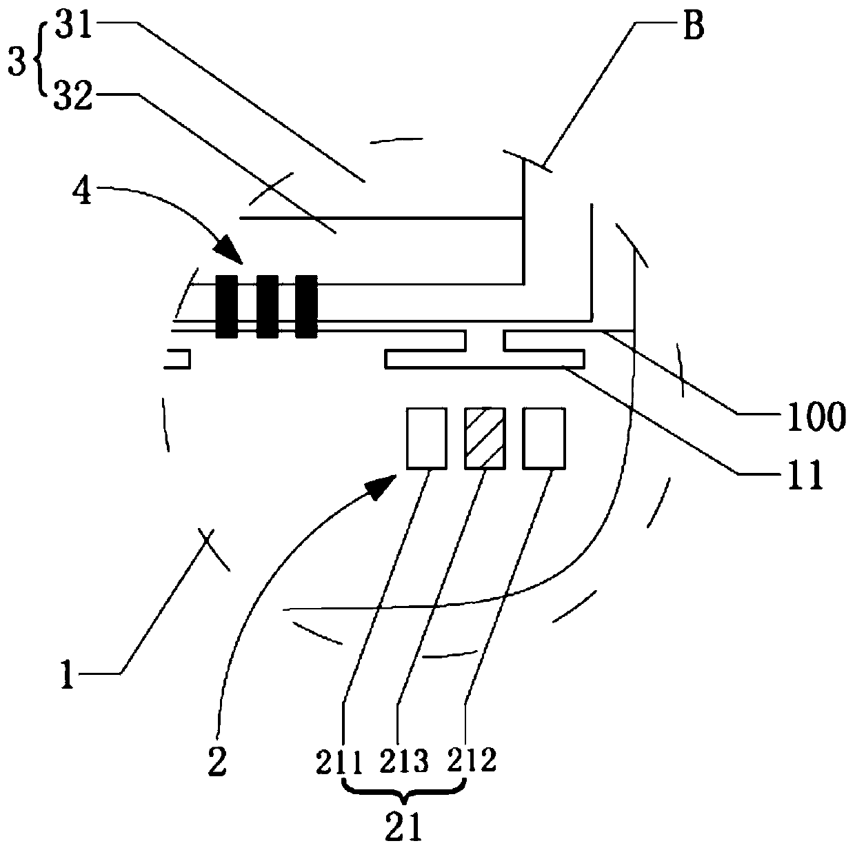 A mobile terminal that can reduce the interference of the antenna to the battery protection board