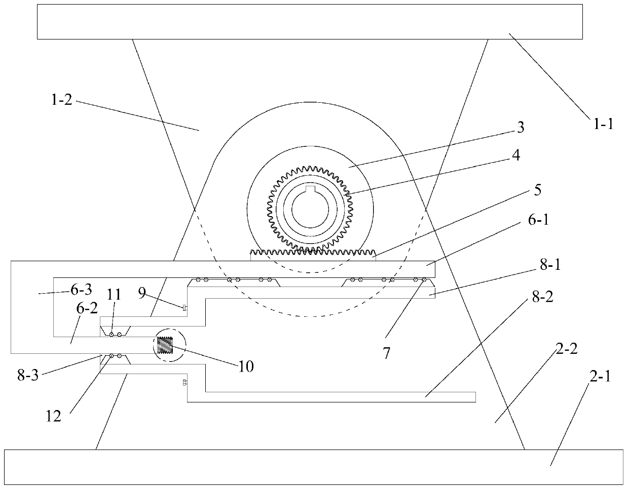 One-way damping hinge device and method for controlling passive vibration of structure by using same