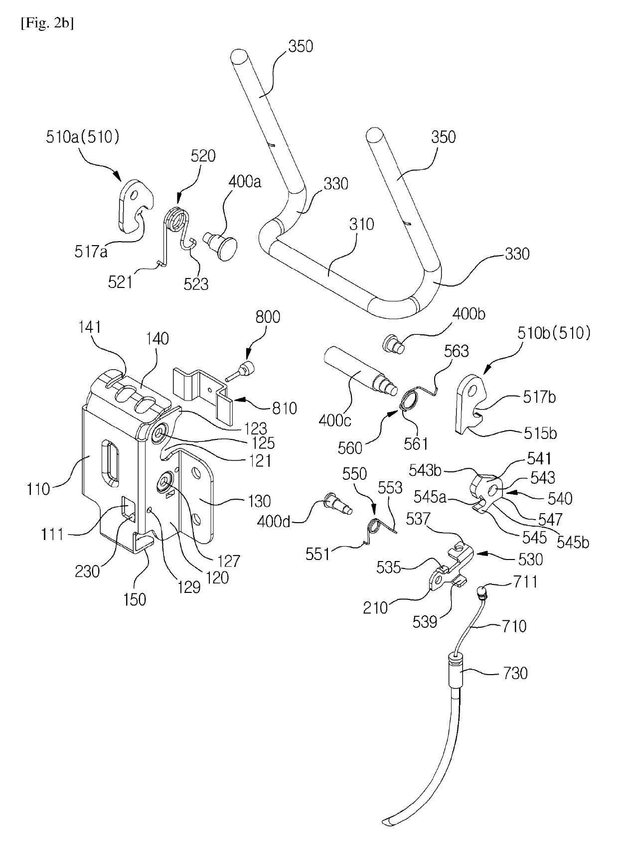 Headrest folding device