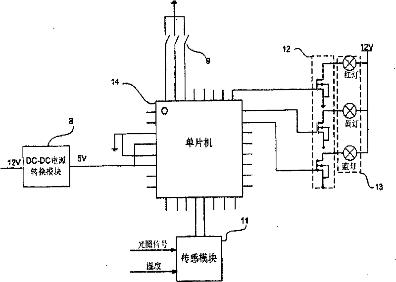 Variable-frequency LED strobe warning device