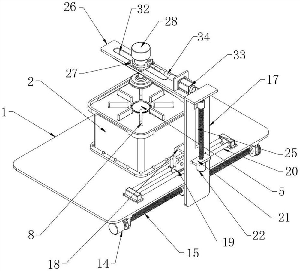 A gear processing surface grinding device