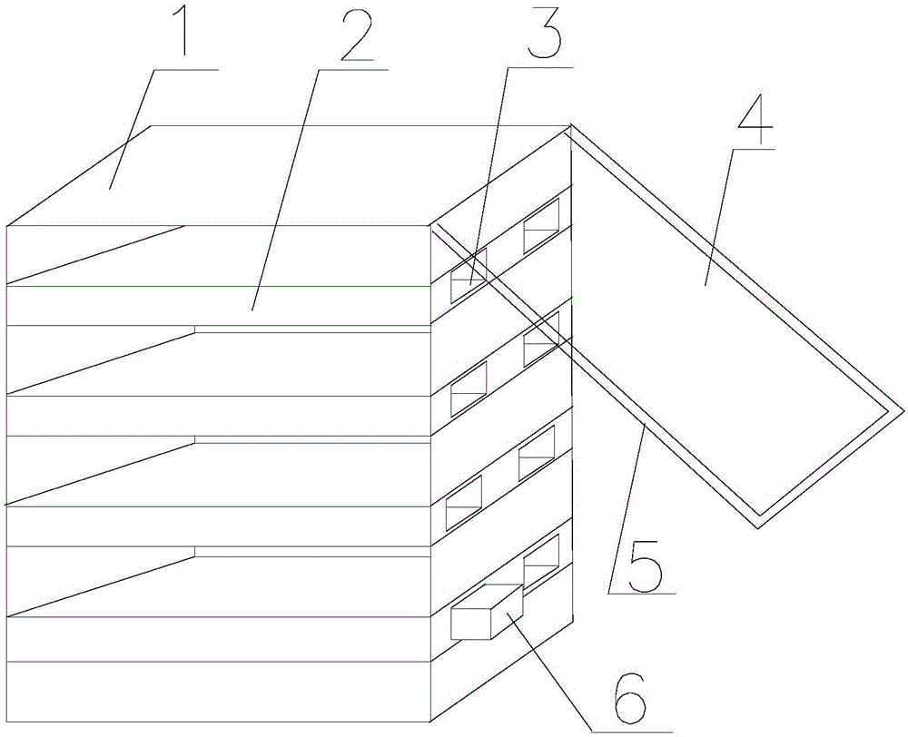 Storage cabinet with effect of storing waste LED light