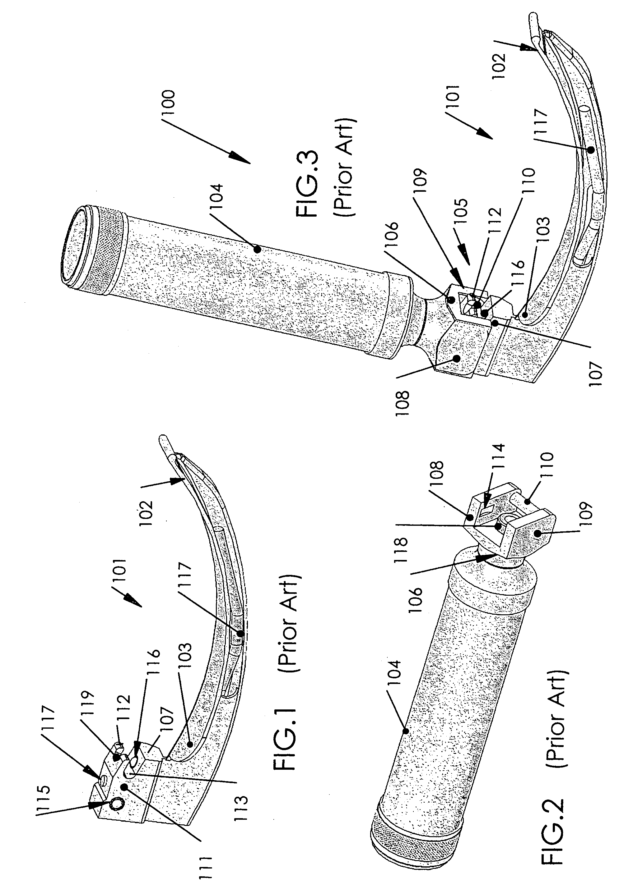 Intubation laryngoscope with a double holder