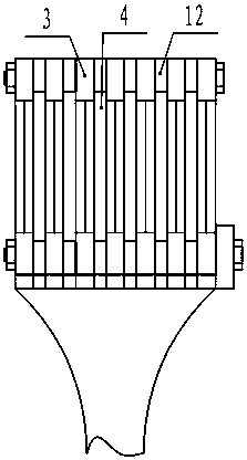 A device for processing garlic slices