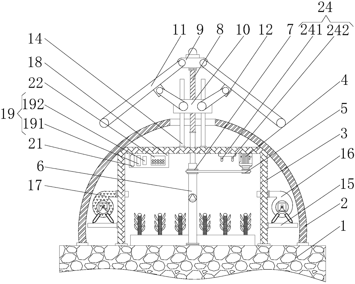 Artificial intelligence device capable of adjusting temperature of vegetable greenhouse